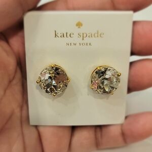 NWT Kate Spade Clear Stud Earrings A416